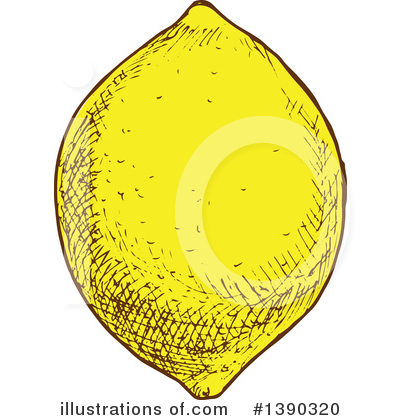 Royalty-Free (RF) Lemon Clipart Illustration by Vector Tradition SM - Stock Sample #1390320