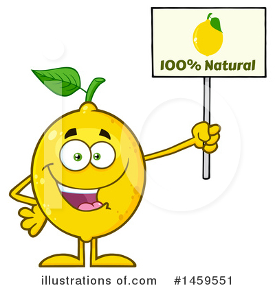 Royalty-Free (RF) Lemon Clipart Illustration by Hit Toon - Stock Sample #1459551