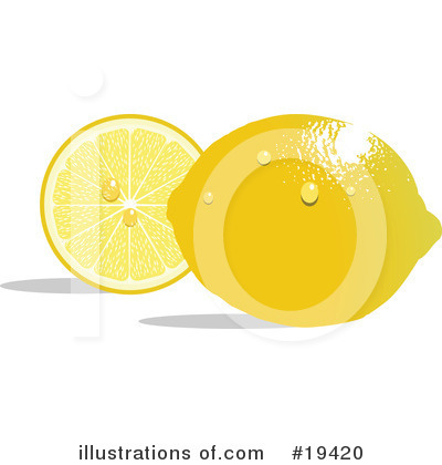 Royalty-Free (RF) Lemon Clipart Illustration by Vitmary Rodriguez - Stock Sample #19420