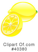 Lemons Clipart #40380 by AtStockIllustration