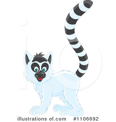 Royalty-Free (RF) Lemur Clipart Illustration by Alex Bannykh - Stock Sample #1106692