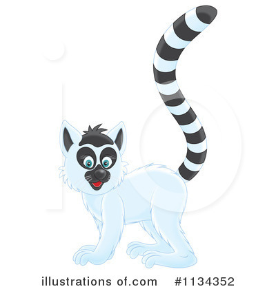 Royalty-Free (RF) Lemur Clipart Illustration by Alex Bannykh - Stock Sample #1134352