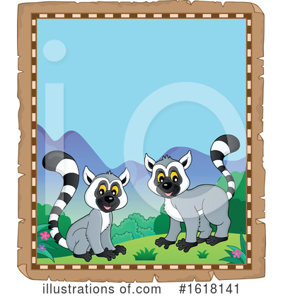 Royalty-Free (RF) Lemur Clipart Illustration by visekart - Stock Sample #1618141