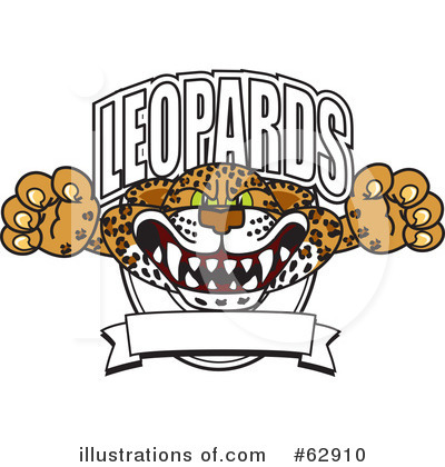 Leopard Character Clipart #62910 by Mascot Junction
