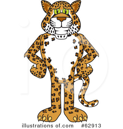 Leopard Clipart #62913 by Mascot Junction