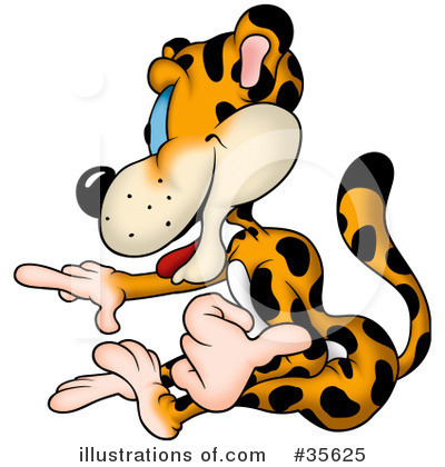 Royalty-Free (RF) Leopard Clipart Illustration by dero - Stock Sample #35625