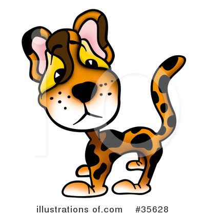 Royalty-Free (RF) Leopard Clipart Illustration by dero - Stock Sample #35628