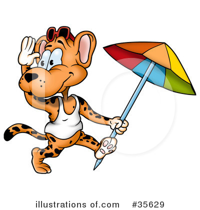 Royalty-Free (RF) Leopard Clipart Illustration by dero - Stock Sample #35629