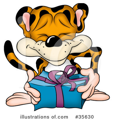 Royalty-Free (RF) Leopard Clipart Illustration by dero - Stock Sample #35630