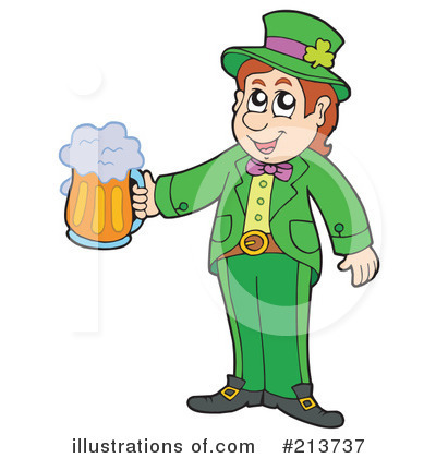 Royalty-Free (RF) Leprechaun Clipart Illustration by visekart - Stock Sample #213737