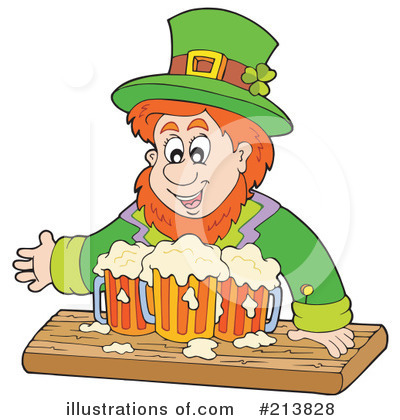 Royalty-Free (RF) Leprechaun Clipart Illustration by visekart - Stock Sample #213828