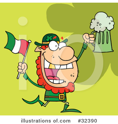 Royalty-Free (RF) Leprechaun Clipart Illustration by Hit Toon - Stock Sample #32390