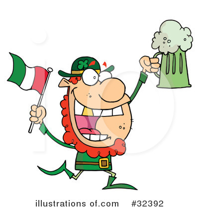 Royalty-Free (RF) Leprechaun Clipart Illustration by Hit Toon - Stock Sample #32392