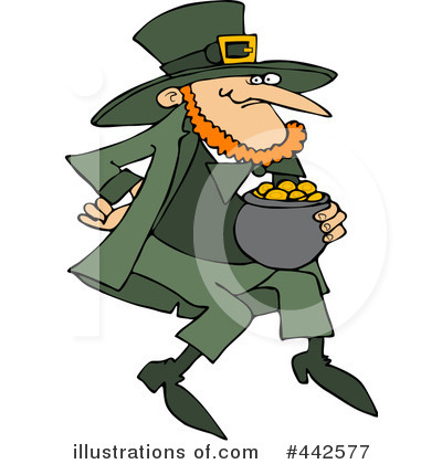 Royalty-Free (RF) Leprechaun Clipart Illustration by djart - Stock Sample #442577