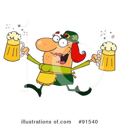 Royalty-Free (RF) Leprechaun Clipart Illustration by Hit Toon - Stock Sample #91540
