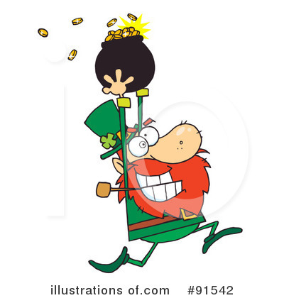Royalty-Free (RF) Leprechaun Clipart Illustration by Hit Toon - Stock Sample #91542