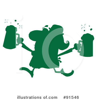 Royalty-Free (RF) Leprechaun Clipart Illustration by Hit Toon - Stock Sample #91546