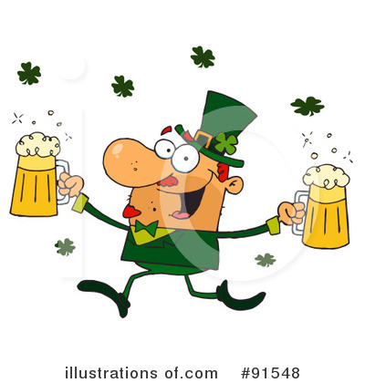 Royalty-Free (RF) Leprechaun Clipart Illustration by Hit Toon - Stock Sample #91548