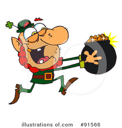 Royalty-Free (RF) Leprechaun Clipart Illustration by Hit Toon - Stock Sample #91566