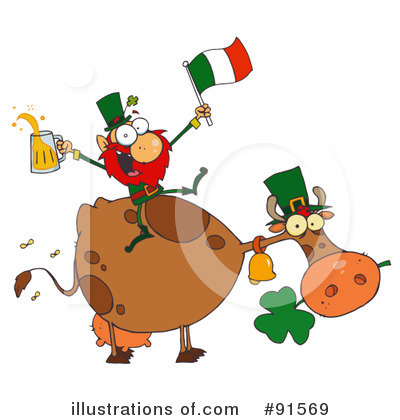 Royalty-Free (RF) Leprechaun Clipart Illustration by Hit Toon - Stock Sample #91569