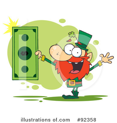 Royalty-Free (RF) Leprechaun Clipart Illustration by Hit Toon - Stock Sample #92358