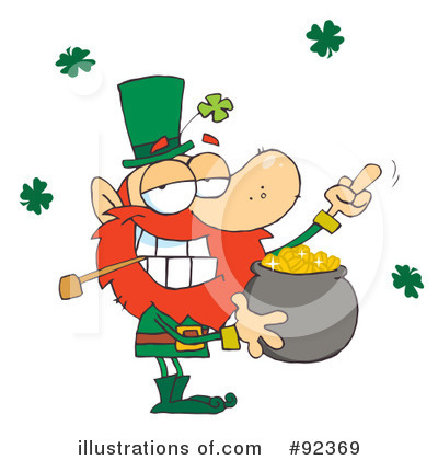 Royalty-Free (RF) Leprechaun Clipart Illustration by Hit Toon - Stock Sample #92369
