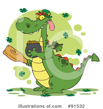 Leprechaun Dragon Clipart #91532 by Hit Toon