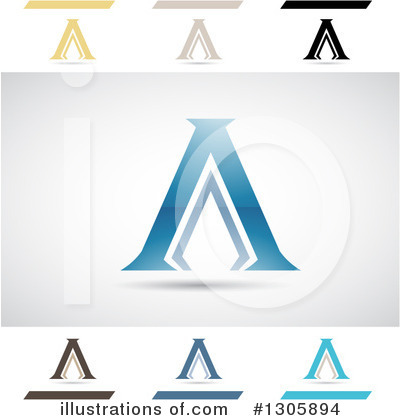 Royalty-Free (RF) Letter A Clipart Illustration by cidepix - Stock Sample #1305894