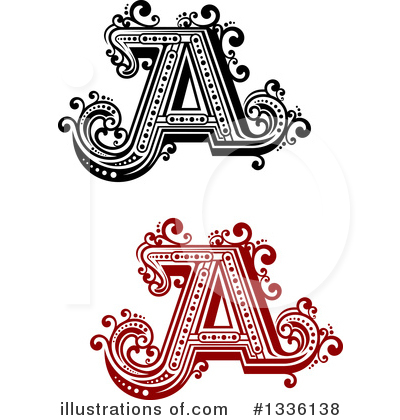 Royalty-Free (RF) Letter A Clipart Illustration by Vector Tradition SM - Stock Sample #1336138