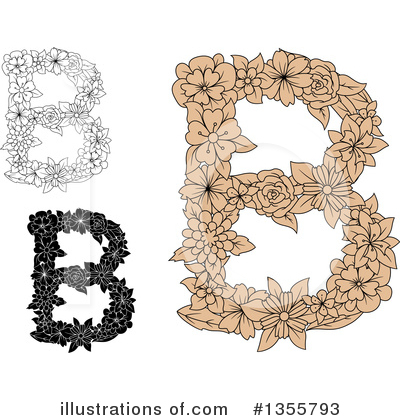 Royalty-Free (RF) Letter B Clipart Illustration by Vector Tradition SM - Stock Sample #1355793