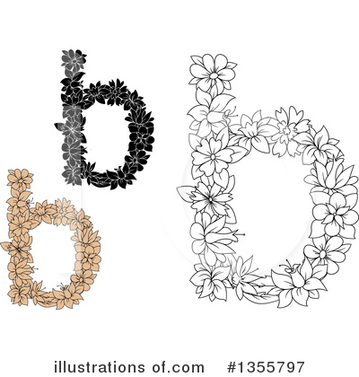 Royalty-Free (RF) Letter B Clipart Illustration by Vector Tradition SM - Stock Sample #1355797