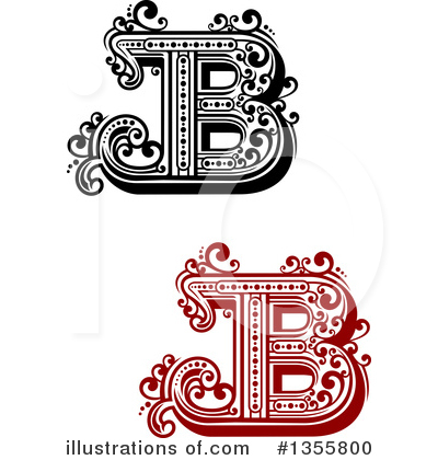 Royalty-Free (RF) Letter B Clipart Illustration by Vector Tradition SM - Stock Sample #1355800