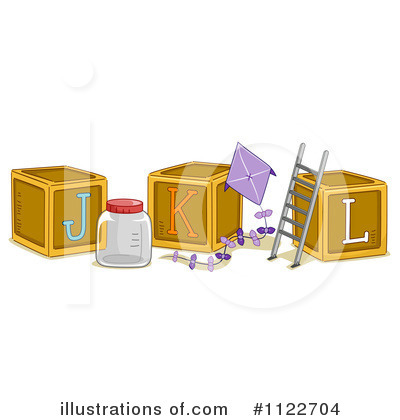 Royalty-Free (RF) Letter Blocks Clipart Illustration by BNP Design Studio - Stock Sample #1122704