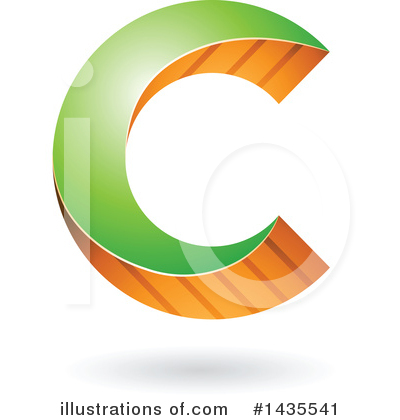 Royalty-Free (RF) Letter C Clipart Illustration by cidepix - Stock Sample #1435541