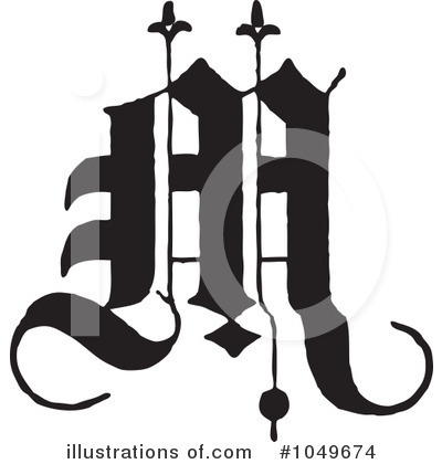 Royalty-Free (RF) Letter Clipart Illustration by BestVector - Stock Sample #1049674