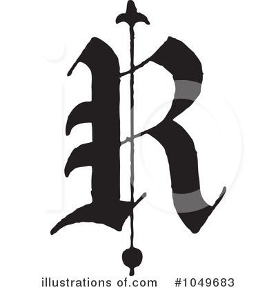 Royalty-Free (RF) Letter Clipart Illustration by BestVector - Stock Sample #1049683