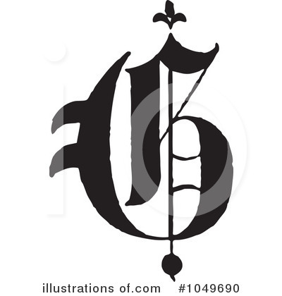Royalty-Free (RF) Letter Clipart Illustration by BestVector - Stock Sample #1049690