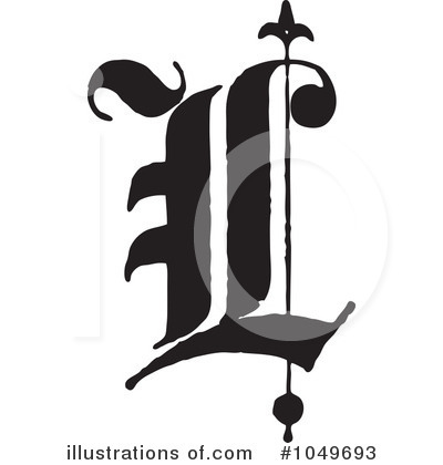 Royalty-Free (RF) Letter Clipart Illustration by BestVector - Stock Sample #1049693