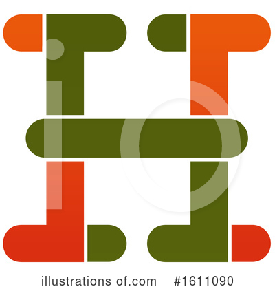 Letter H Clipart #1611090 by Vector Tradition SM