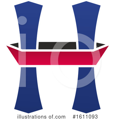 Letter H Clipart #1611093 by Vector Tradition SM