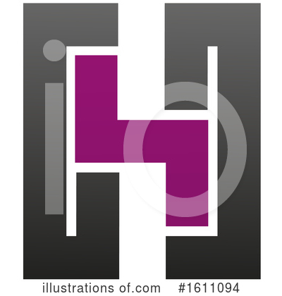 Letter H Clipart #1611094 by Vector Tradition SM