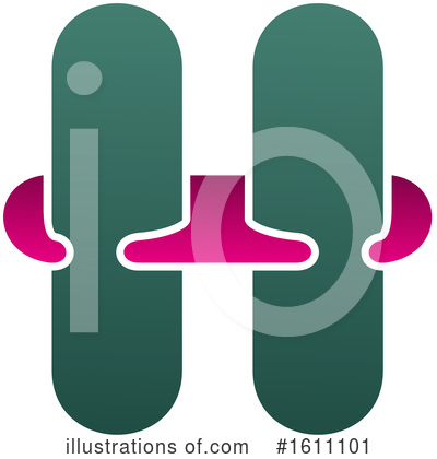 Letter H Clipart #1611101 by Vector Tradition SM