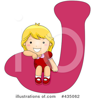 Royalty-Free (RF) Letter Kids Clipart Illustration by BNP Design Studio - Stock Sample #435062