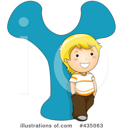 Royalty-Free (RF) Letter Kids Clipart Illustration by BNP Design Studio - Stock Sample #435063