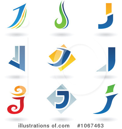 Royalty-Free (RF) Letter Logos Clipart Illustration by cidepix - Stock Sample #1067463