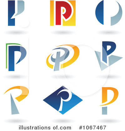Royalty-Free (RF) Letter Logos Clipart Illustration by cidepix - Stock Sample #1067467