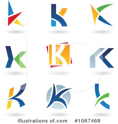 Royalty-Free (RF) Letter Logos Clipart Illustration by cidepix - Stock Sample #1067468