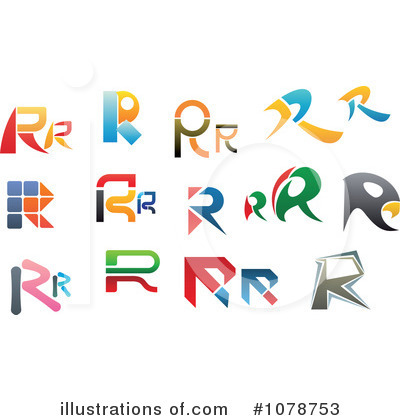 Royalty-Free (RF) Letter Logos Clipart Illustration by Vector Tradition SM - Stock Sample #1078753