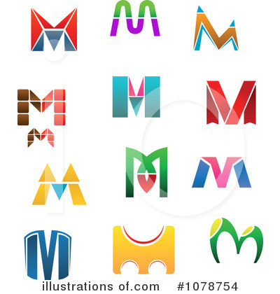 Royalty-Free (RF) Letter Logos Clipart Illustration by Vector Tradition SM - Stock Sample #1078754