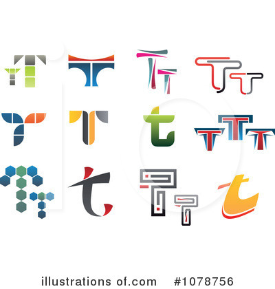 Royalty-Free (RF) Letter Logos Clipart Illustration by Vector Tradition SM - Stock Sample #1078756